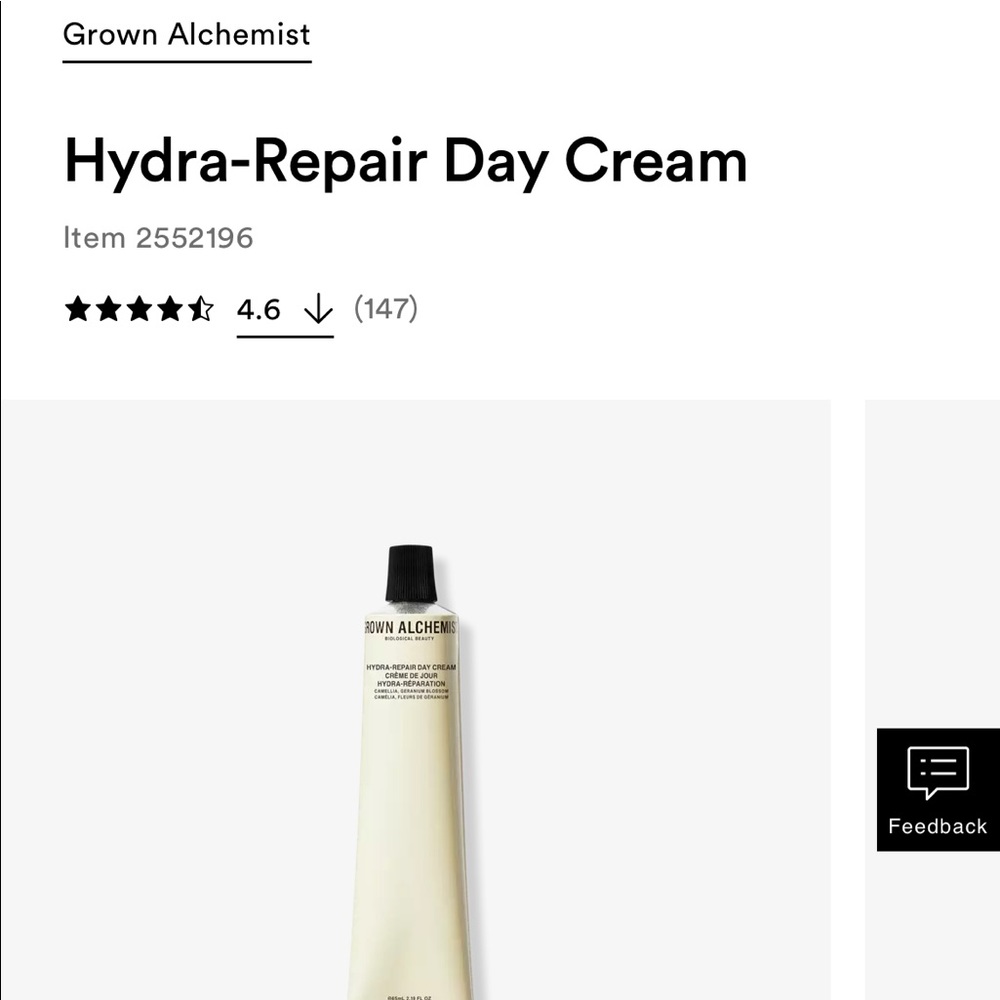 Grown Alchemist 
Hydra-Repair Day Cream